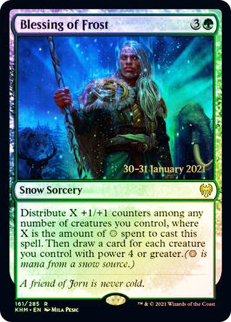 Blessing of Frost  [Kaldheim Prerelease Promos] | Dumpster Cat Games