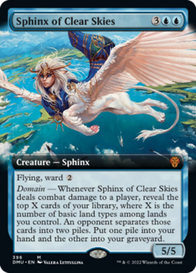 Sphinx of Clear Skies (Extended Art) [Dominaria United] | Dumpster Cat Games