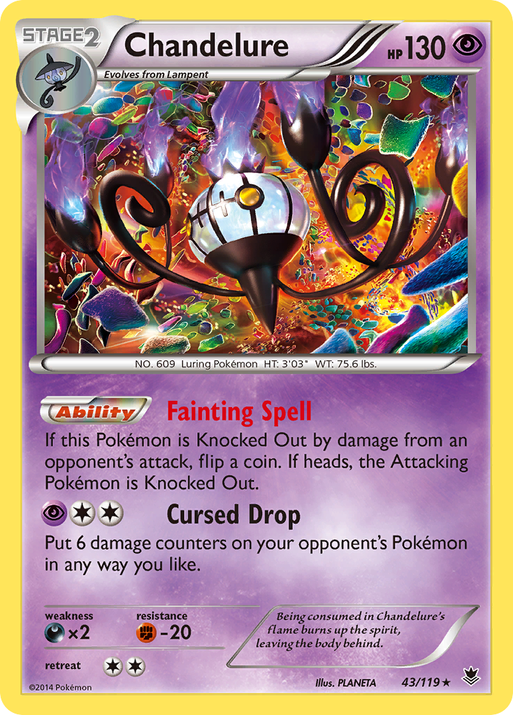 Chandelure (43/119) [XY: Phantom Forces] | Dumpster Cat Games