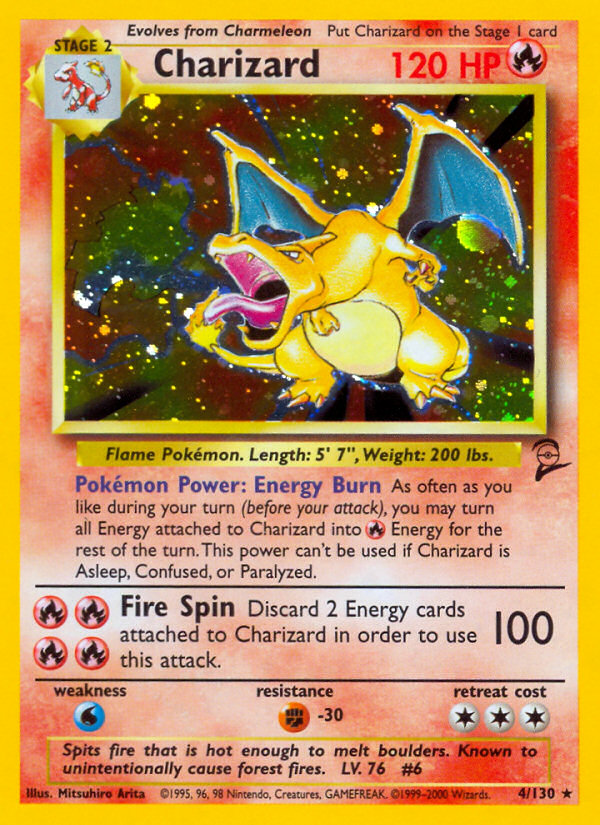 Charizard (4/130) [Base Set 2] | Dumpster Cat Games