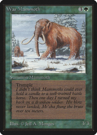 War Mammoth [Limited Edition Beta] | Dumpster Cat Games