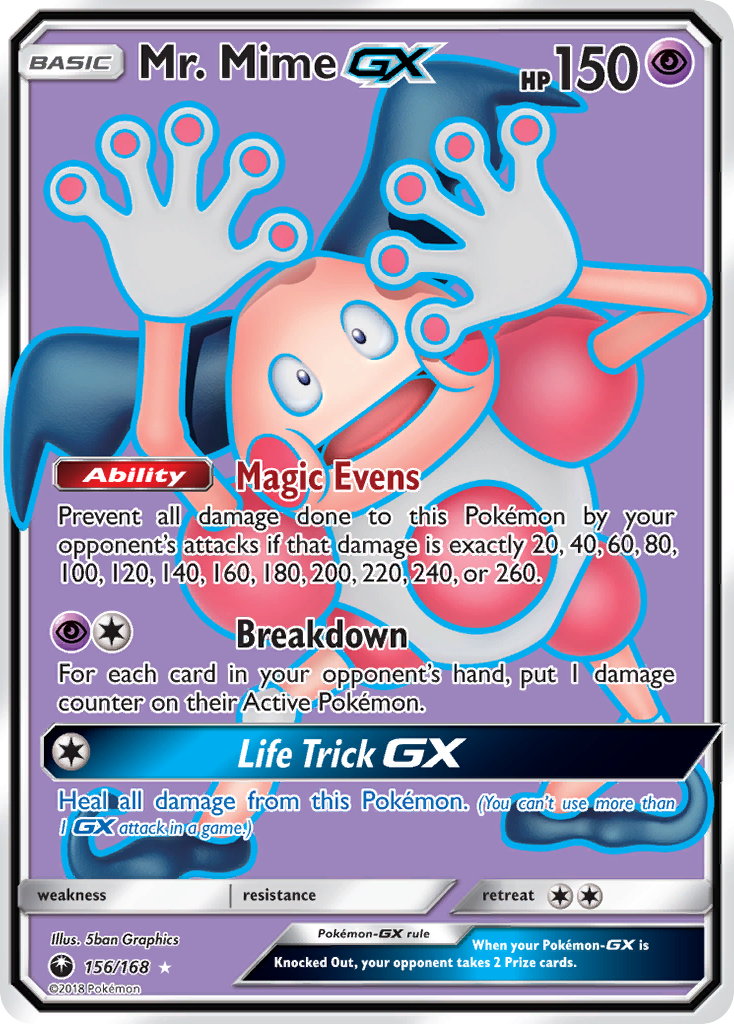 Mr. Mime GX (156/168) [Sun & Moon: Celestial Storm] | Dumpster Cat Games