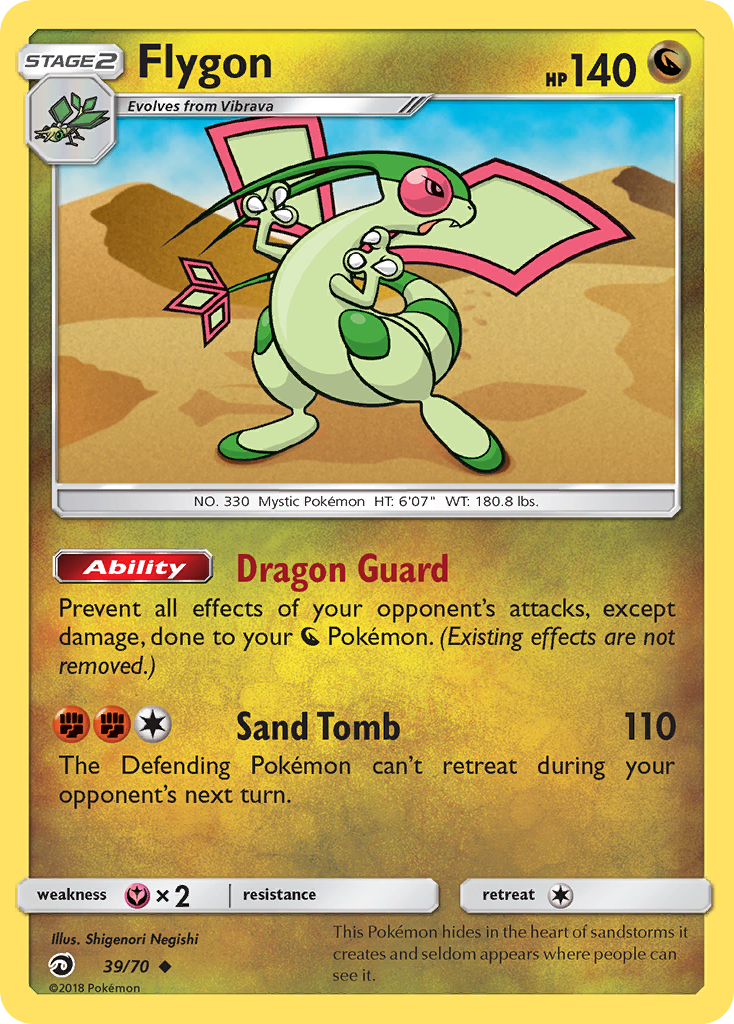 Flygon (39/70) [Sun & Moon: Dragon Majesty] | Dumpster Cat Games