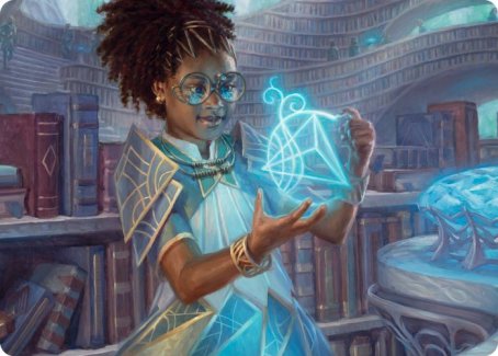 Zimone, Quandrix Prodigy Art Card [Strixhaven: School of Mages Art Series] | Dumpster Cat Games