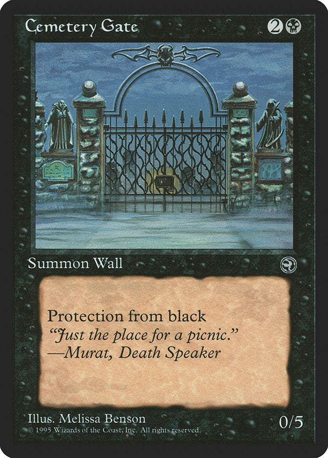 Cemetery Gate (Murat Flavor Text) [Homelands] | Dumpster Cat Games