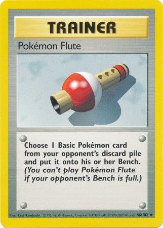 Pokemon Flute (86/102) [Base Set Unlimited] | Dumpster Cat Games