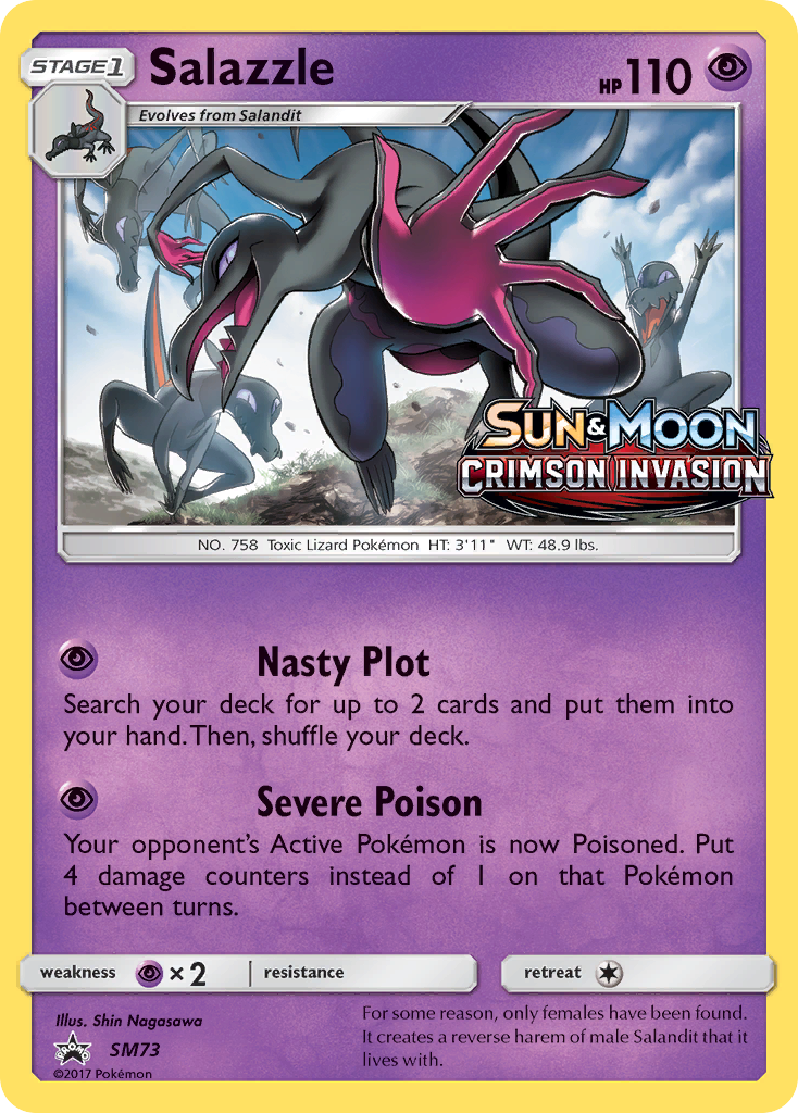 Salazzle (SM73) [Sun & Moon: Black Star Promos] | Dumpster Cat Games