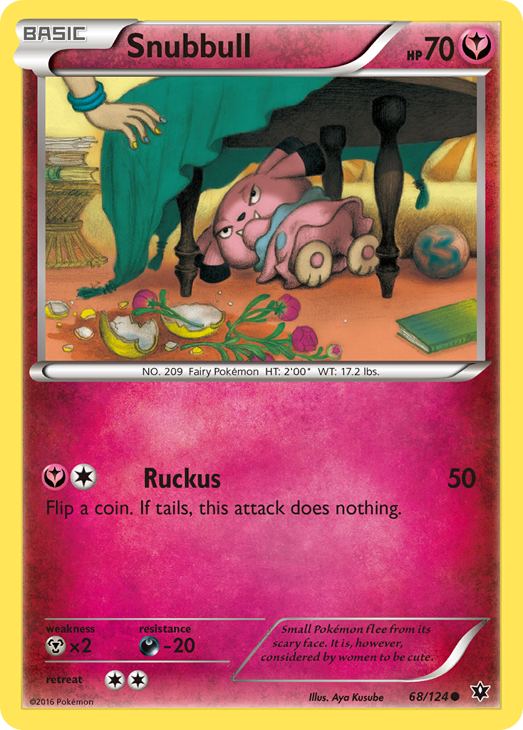 Snubbull (68/124) [XY: Fates Collide] | Dumpster Cat Games