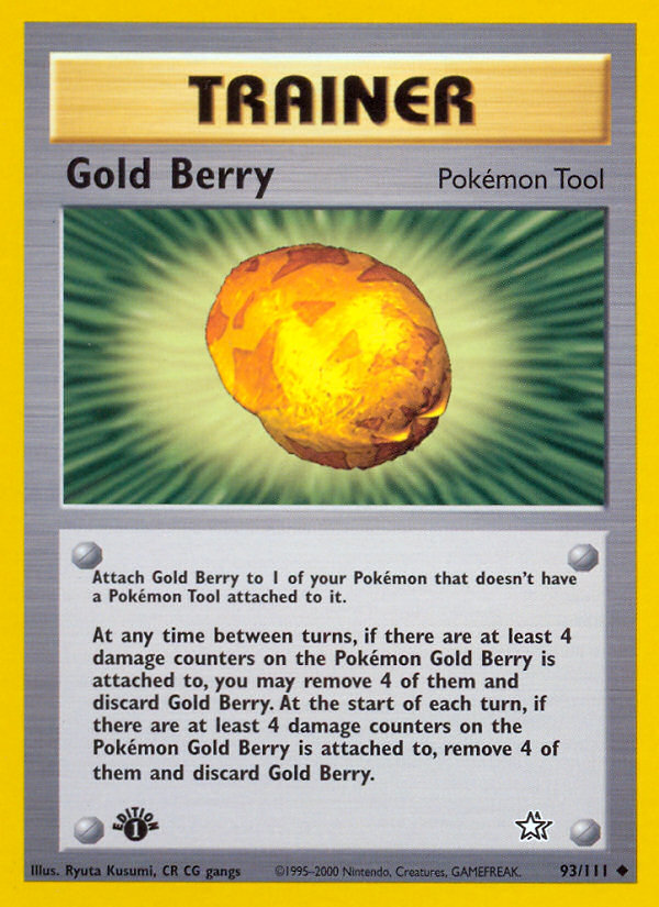 Gold Berry (93/111) [Neo Genesis 1st Edition] | Dumpster Cat Games