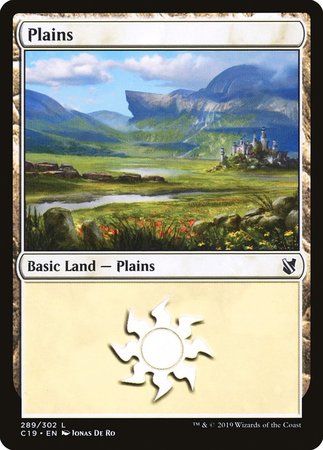 Plains (289) [Commander 2019] | Dumpster Cat Games