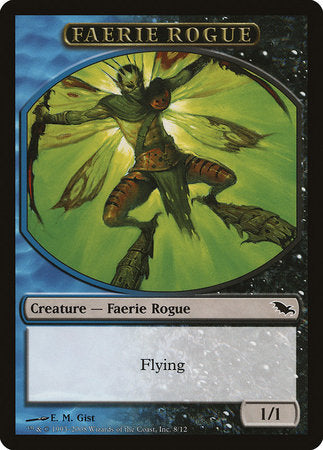 Faerie Rogue Token (Blue/Black) [Shadowmoor Tokens] | Dumpster Cat Games