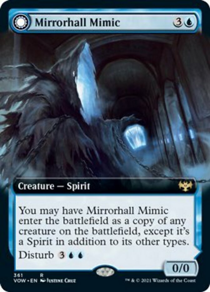 Mirrorhall Mimic // Ghastly Mimicry (Extended) [Innistrad: Crimson Vow] | Dumpster Cat Games