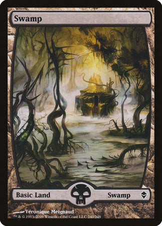 Swamp (240) - Full Art [Zendikar] | Dumpster Cat Games