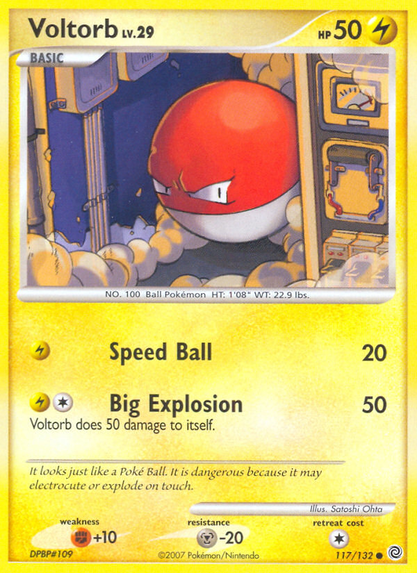 Voltorb (117/132) [Diamond & Pearl: Secret Wonders] | Dumpster Cat Games