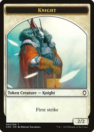 Knight Token [Commander Anthology Volume II Tokens] | Dumpster Cat Games