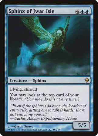 Sphinx of Jwar Isle [Zendikar] | Dumpster Cat Games