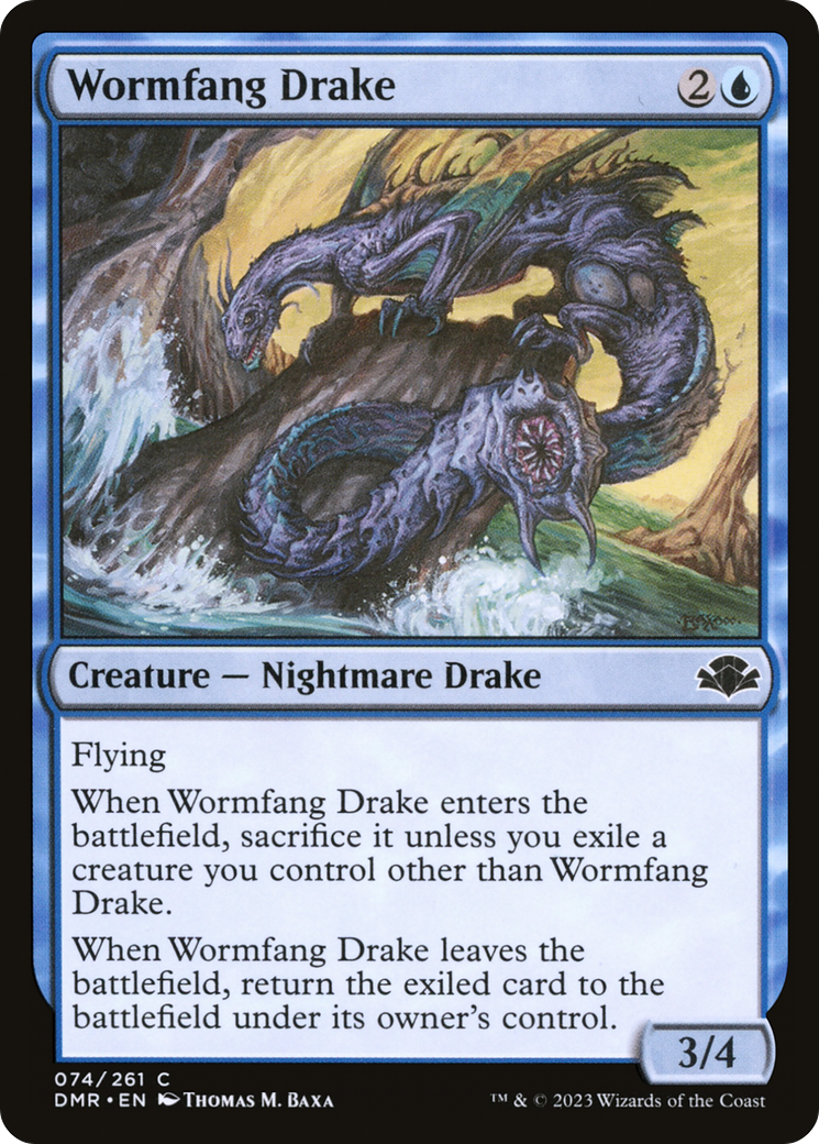 Wormfang Drake [Dominaria Remastered] | Dumpster Cat Games