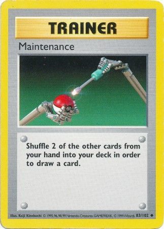 Maintenance (83/102) [Base Set Shadowless Unlimited] | Dumpster Cat Games