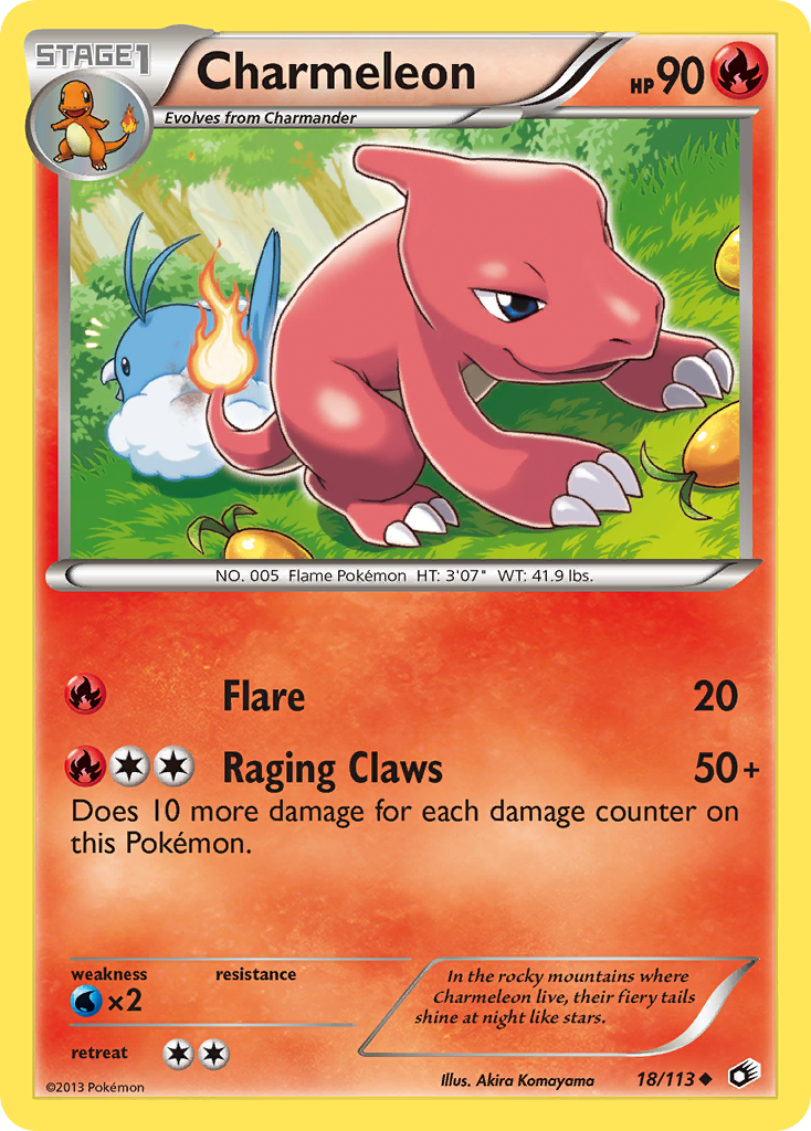 Charmeleon (18/113) [Black & White: Legendary Treasures] | Dumpster Cat Games