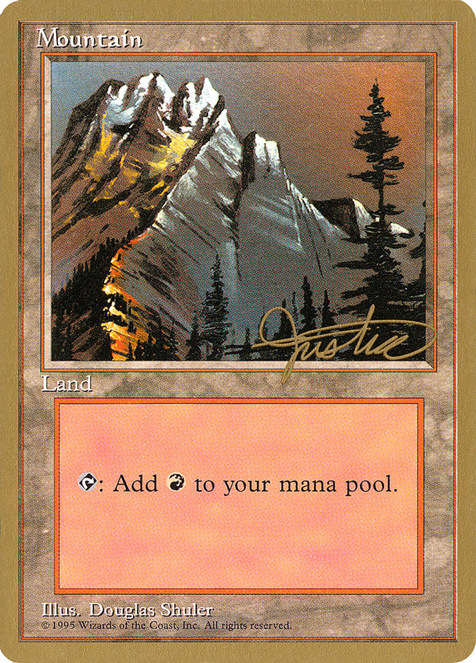 Mountain (mj373) (Mark Justice) [Pro Tour Collector Set] | Dumpster Cat Games