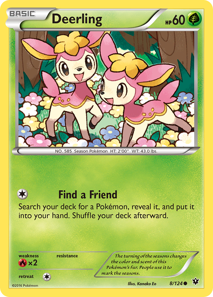 Deerling (8/124) [XY: Fates Collide] | Dumpster Cat Games