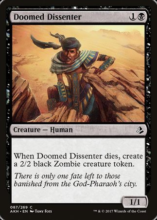 Doomed Dissenter [Amonkhet] | Dumpster Cat Games