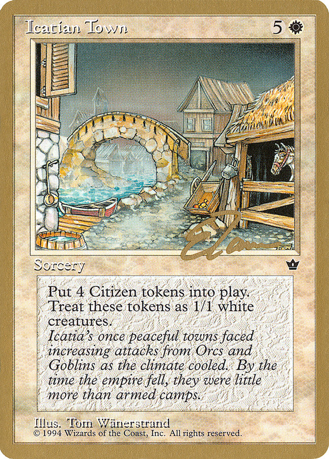 Icatian Town (Eric Tam) [Pro Tour Collector Set] | Dumpster Cat Games