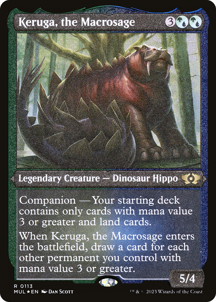 Keruga, the Macrosage (Foil Etched) [Multiverse Legends] | Dumpster Cat Games