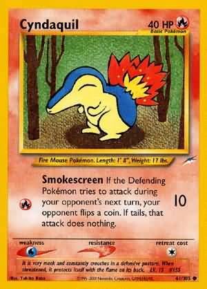 Cyndaquil (61/105) [Neo Destiny Unlimited] | Dumpster Cat Games