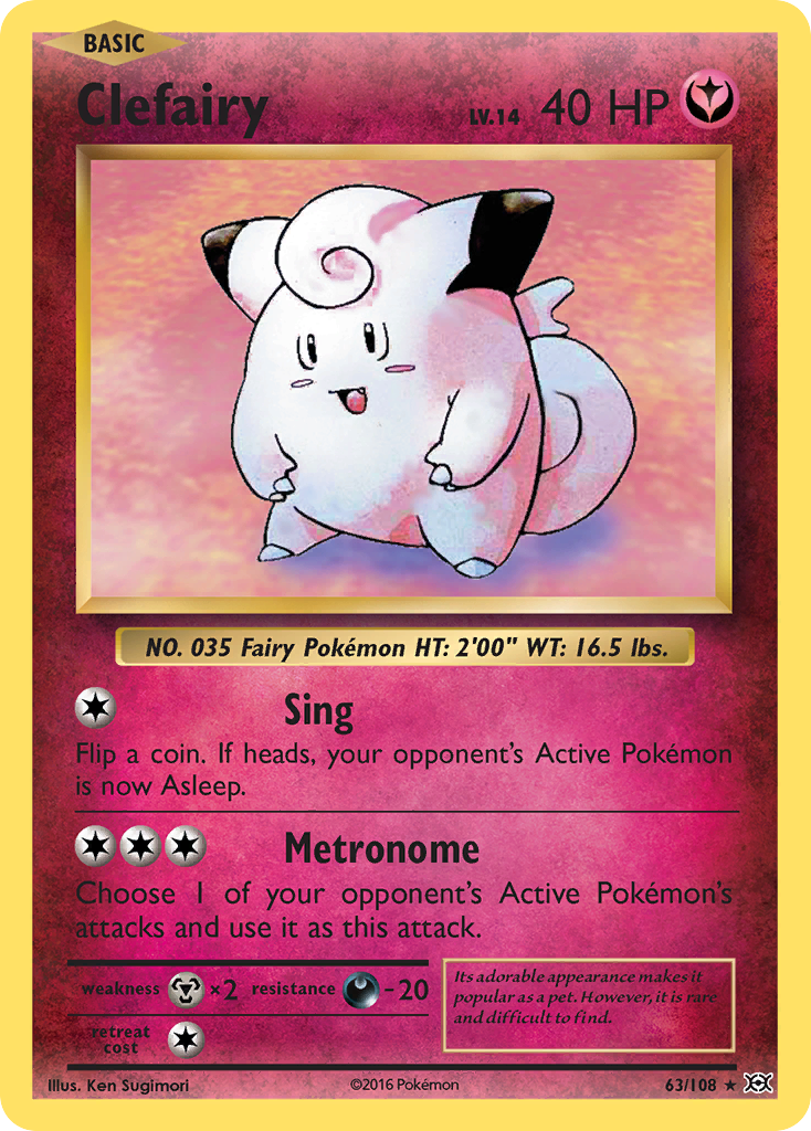 Clefairy (63/108) [XY: Evolutions] | Dumpster Cat Games