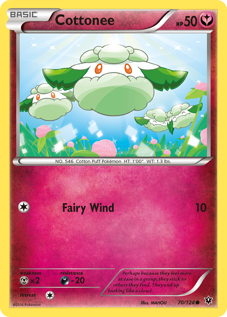 Cottonee (70/124) [XY: Fates Collide] | Dumpster Cat Games