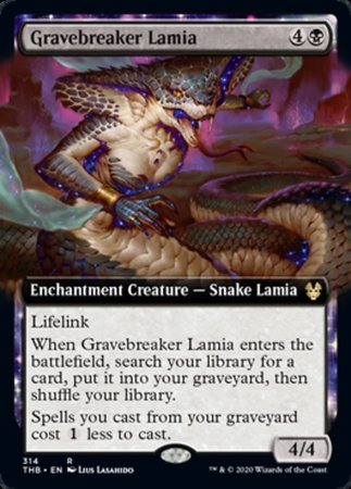 Gravebreaker Lamia (Extended Art) [Theros Beyond Death] | Dumpster Cat Games