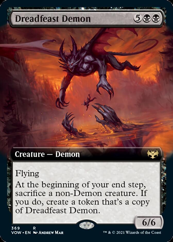 Dreadfeast Demon (Extended) [Innistrad: Crimson Vow] | Dumpster Cat Games