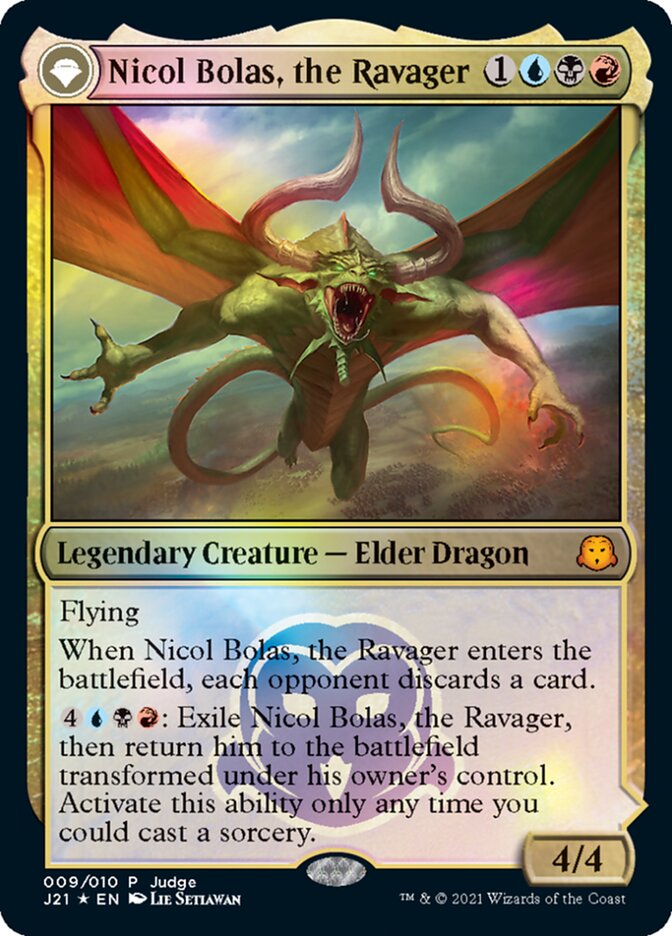 Nicol Bolas, the Ravager [Judge Gift Cards 2021] | Dumpster Cat Games