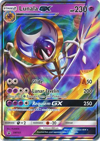 Lunala GX (SM103) (Jumbo Card) [Sun & Moon: Black Star Promos] | Dumpster Cat Games