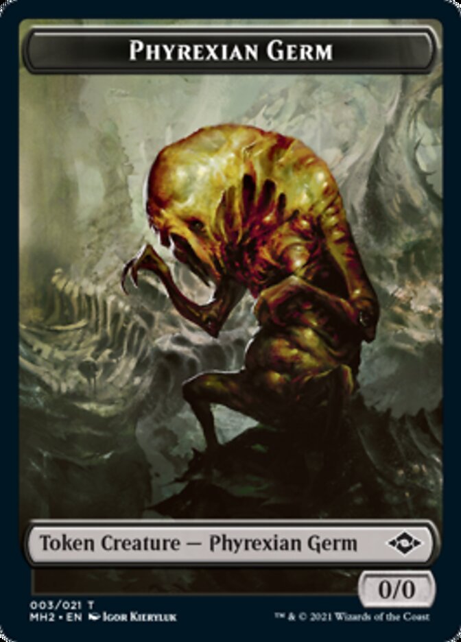 Phyrexian Germ Token [Modern Horizons 2 Tokens] | Dumpster Cat Games