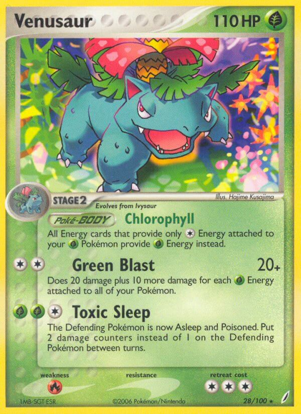 Venusaur (28/100) (Theme Deck Exclusive) [EX: Crystal Guardians] | Dumpster Cat Games