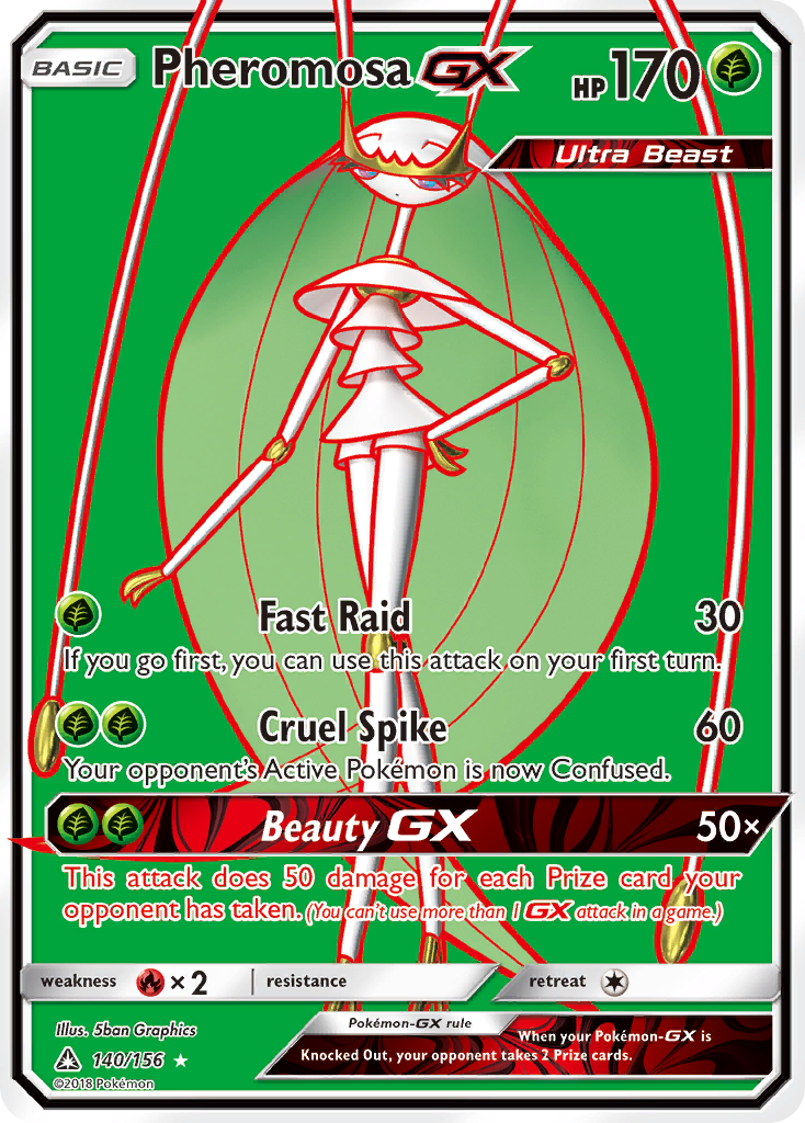 Pheromosa GX (140/156) [Sun & Moon: Ultra Prism] | Dumpster Cat Games