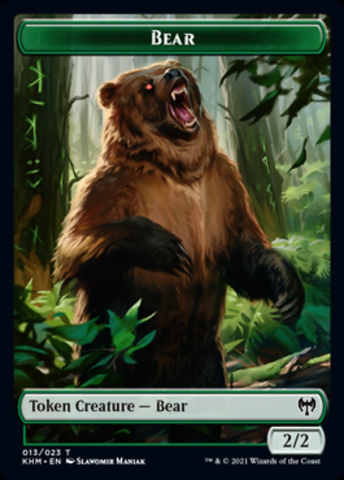 Bear Token [Kaldheim] | Dumpster Cat Games