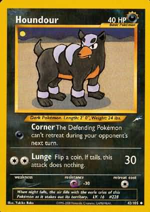 Houndour (43/105) [Neo Destiny Unlimited] | Dumpster Cat Games