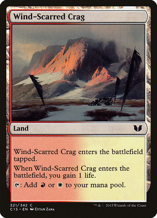 Wind-Scarred Crag [Commander 2015] | Dumpster Cat Games