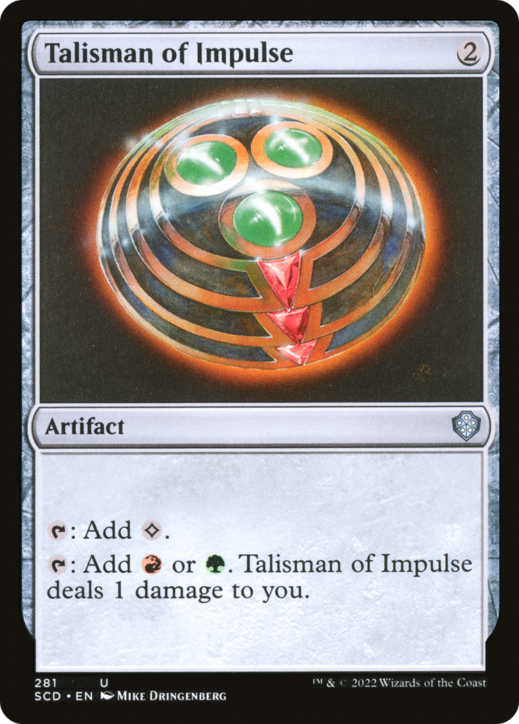 Talisman of Impulse [Starter Commander Decks] | Dumpster Cat Games