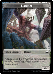 Eldrazi // Angel (4) Double-Sided Token [March of the Machine Commander Tokens] | Dumpster Cat Games