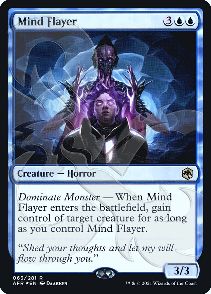 Mind Flayer (Ampersand Promo) [Dungeons & Dragons: Adventures in the Forgotten Realms Promos] | Dumpster Cat Games