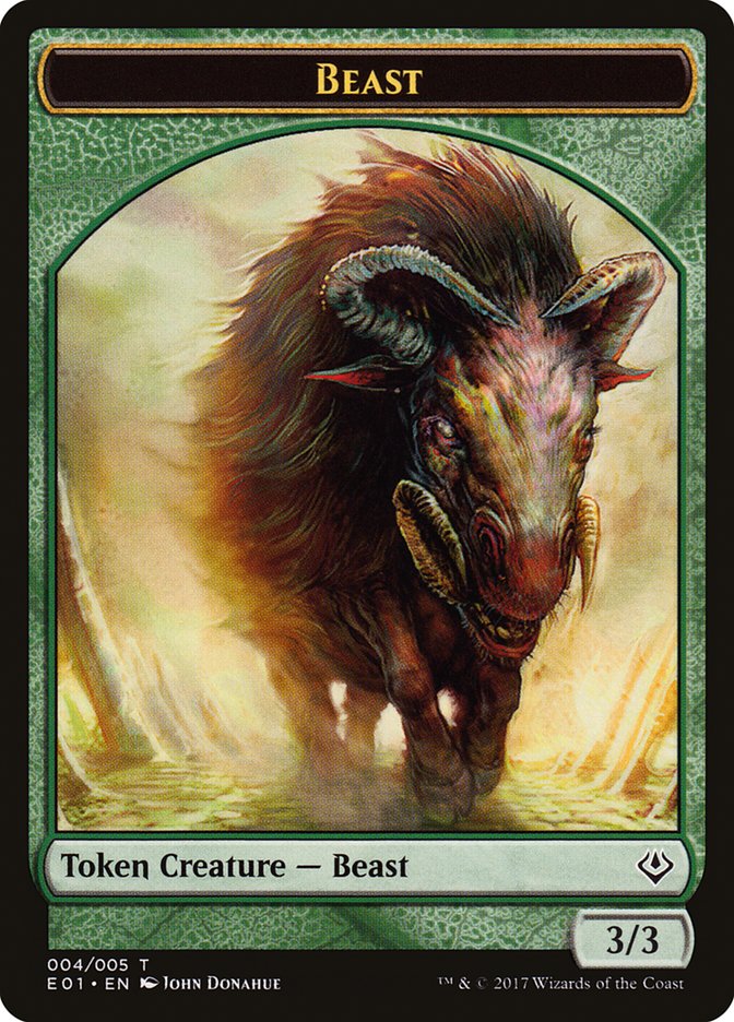 Beast (004/005) [Archenemy: Nicol Bolas Tokens] | Dumpster Cat Games