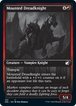 Mounted Dreadknight [Innistrad: Double Feature] | Dumpster Cat Games