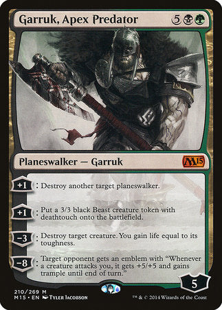 Garruk, Apex Predator [Magic 2015] | Dumpster Cat Games