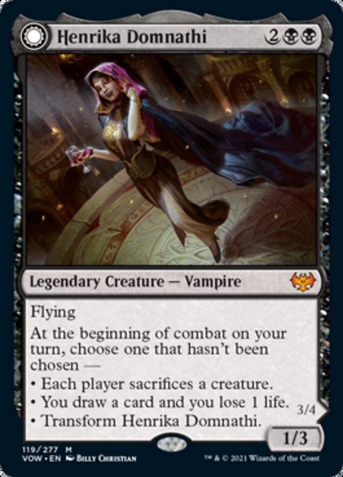 Henrika Domnathi // Henrika, Infernal Seer [Innistrad: Crimson Vow] | Dumpster Cat Games