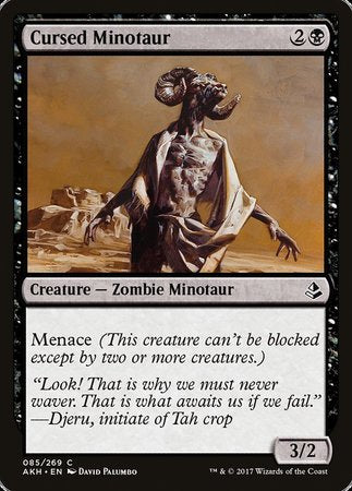 Cursed Minotaur [Amonkhet] | Dumpster Cat Games