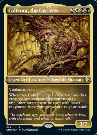 Colfenor, the Last Yew (Foil Etched) [Commander Legends] | Dumpster Cat Games